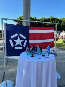 Freedom Flag Ceremony Display